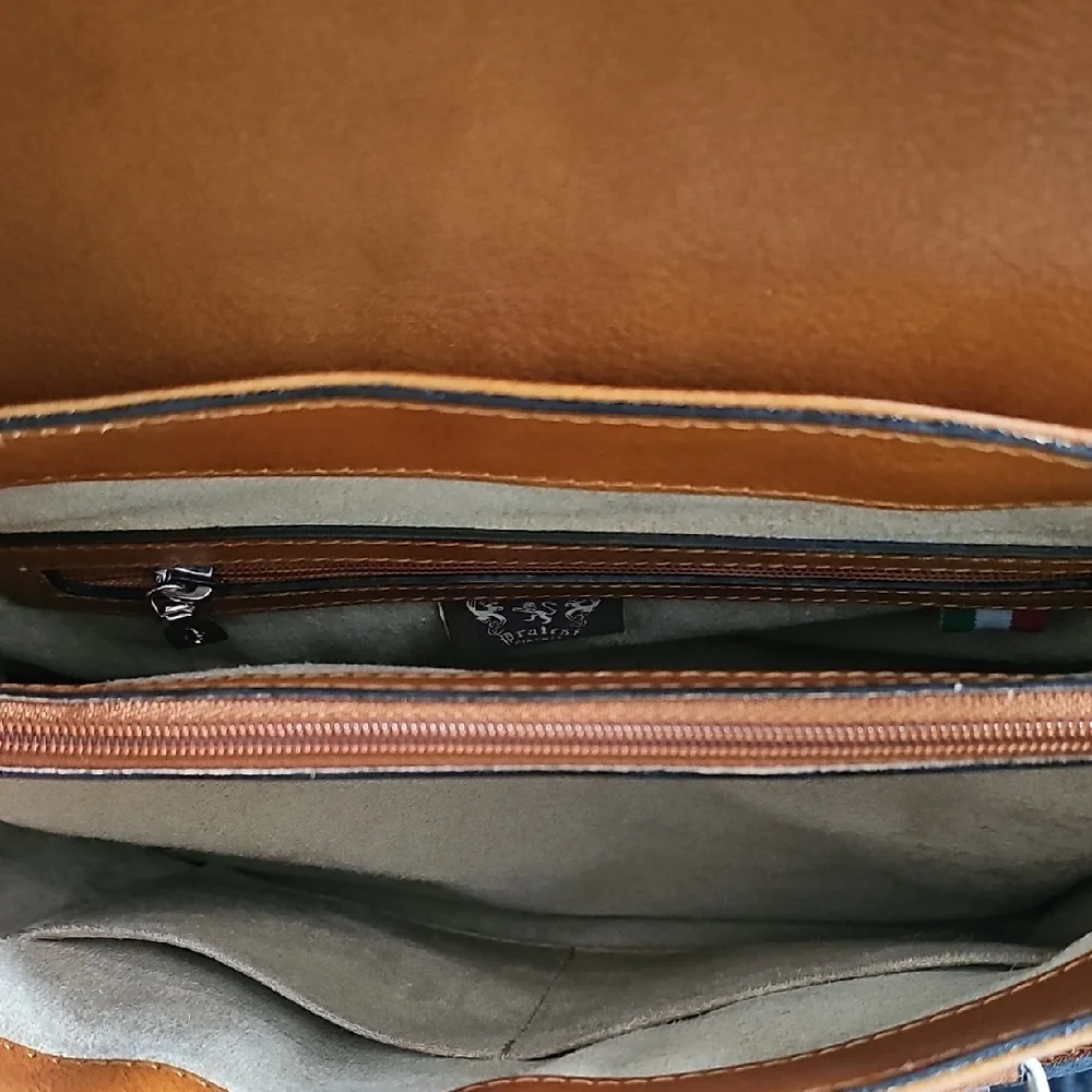 Pratesi Women's Cognac Brown Leather Satchel